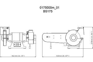 BS 175 Шлифовальная машина с двумя кругами Metabo
