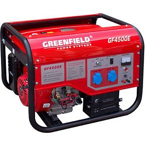 Генератор бензиновый Greenfield GF 4500 Е