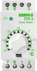 EBERLE ITR 3 52835 Терморегулятор универсальный на DIN-рейку ( t=-40..+20 град.С) 10А-250В